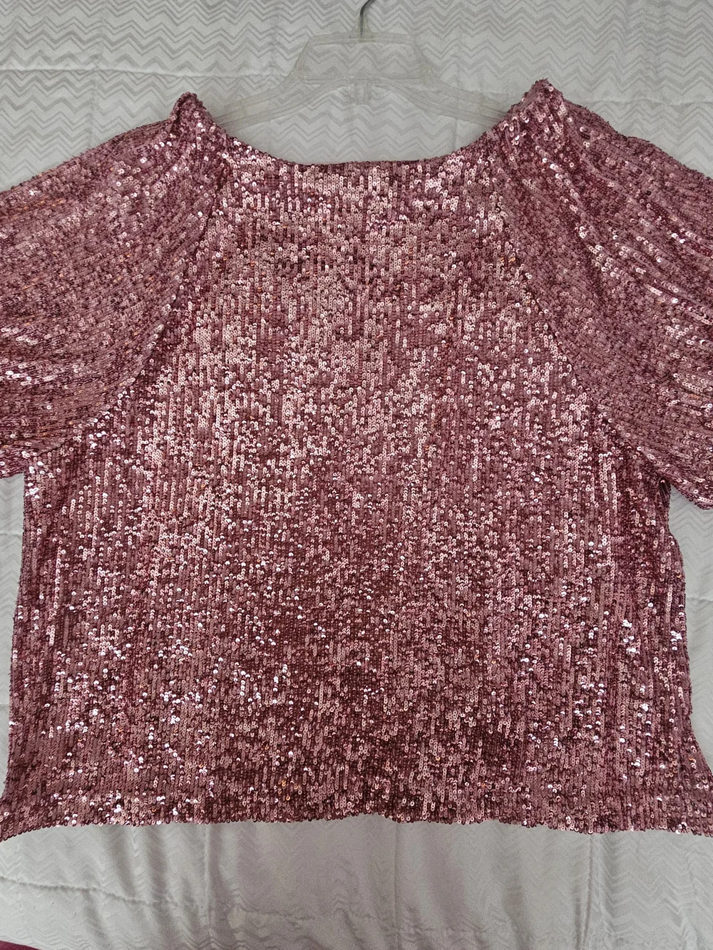 Lilly Pulitzer Cressida Sequin Knit Top in the shade Conch Shell Pink